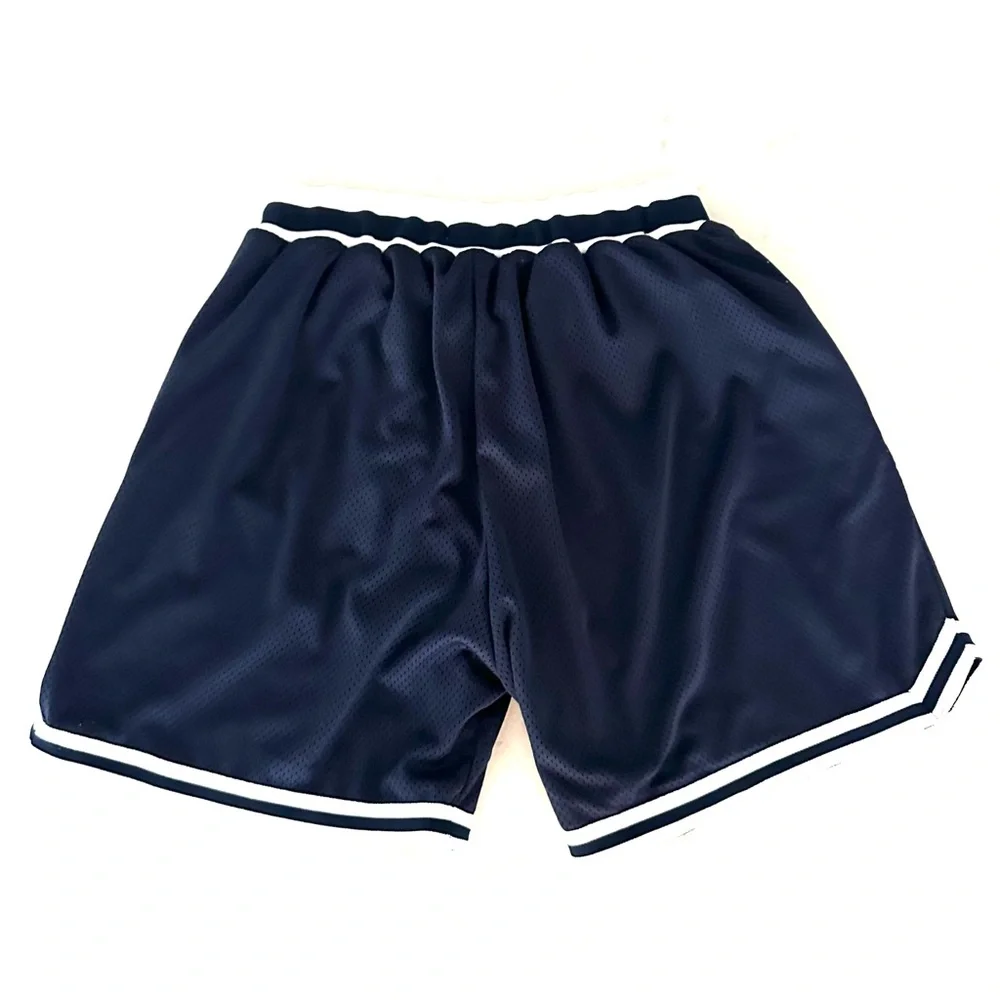 Alpha Phi Navy 72 The Hang Loose Hut Mesh Long Shorts Size Medium NWOT